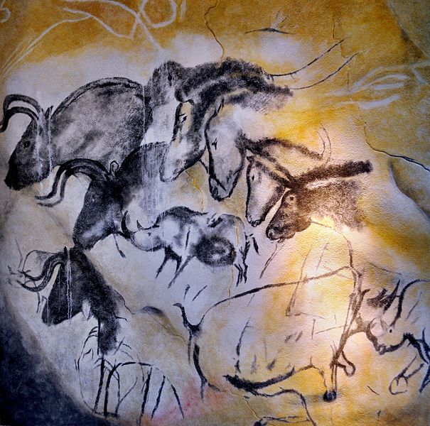 605px-Chauvet´s_cave_horses
